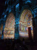 Amiens Cathedral porch lights
