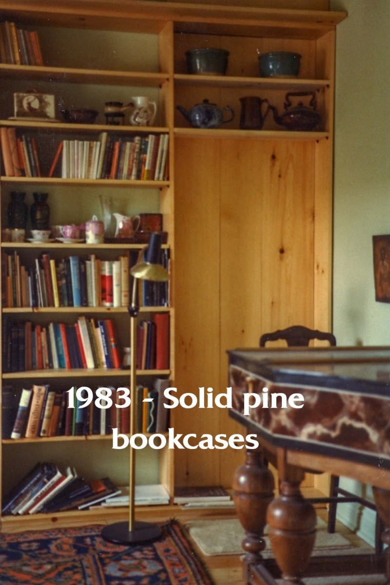 --1983 - Toronto, east end, solid pine bookcases