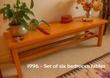 --1996 - Set of six maple bedroom tables