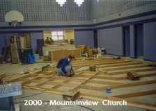 --2000 - Mountainview Church front screen construction