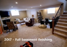 --2017 - Full basement finishing